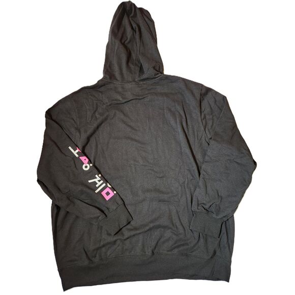 Netflix Squid Game Hoodie – Adult XL – Black Graphic Pullover Sweatshirt - Picture 2 of 7